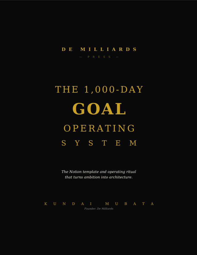 The 1000-Day Goal Operating System